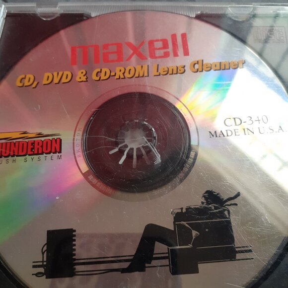 Maxwell CD DVD & CD-ROM Lens Cleaner Thunderon Brush System CD-340 Video Games - Picture 2 of 6